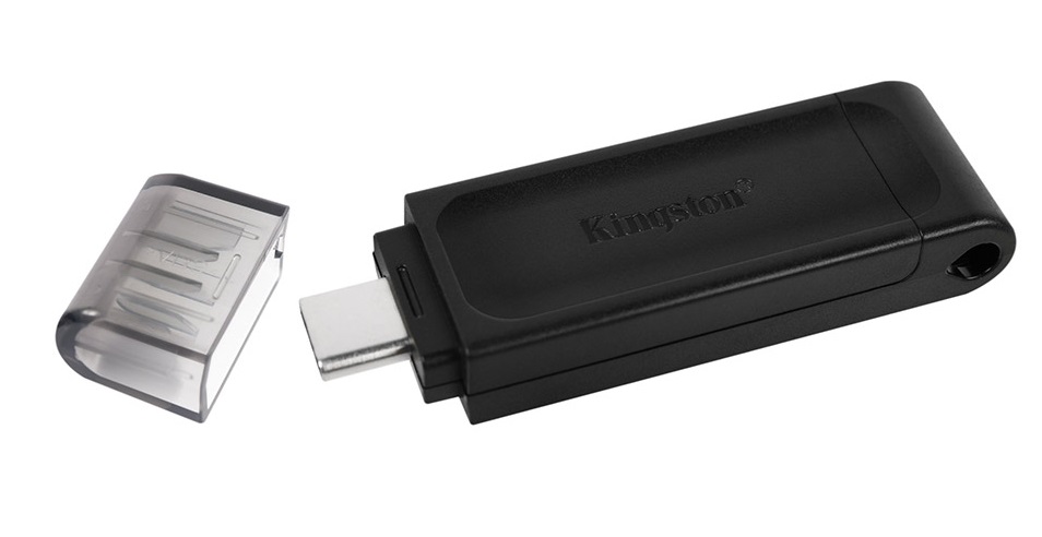 Pen Drive Kingston DataTraveler 70 32GB USB 3.2 Gen1 Preta 1